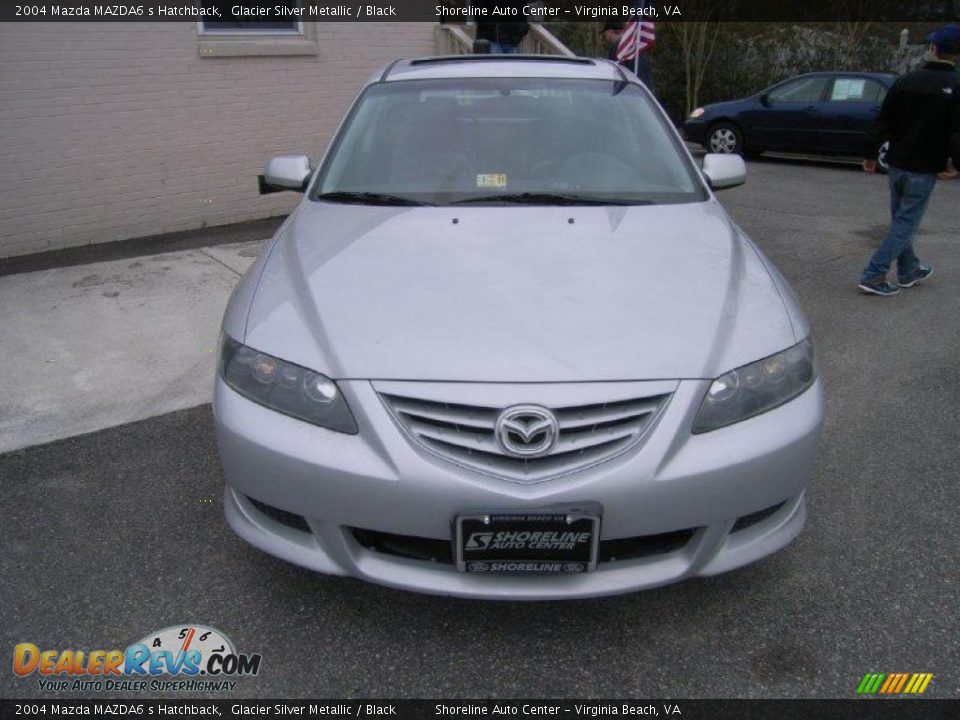 2004 Mazda MAZDA6 s Hatchback Glacier Silver Metallic / Black Photo #1