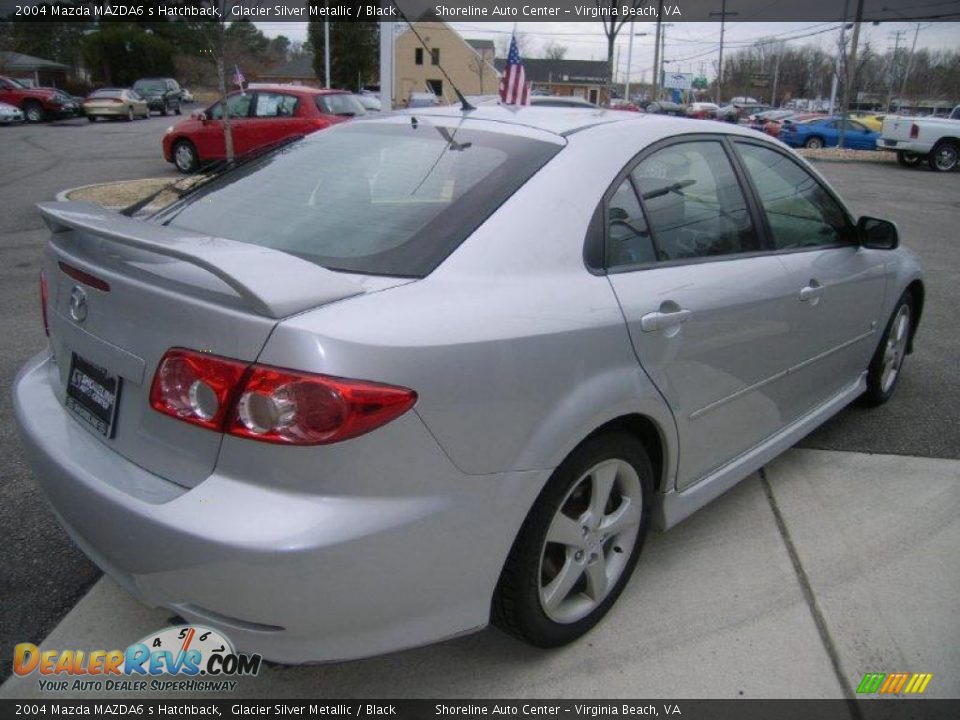 2004 Mazda MAZDA6 s Hatchback Glacier Silver Metallic / Black Photo #6