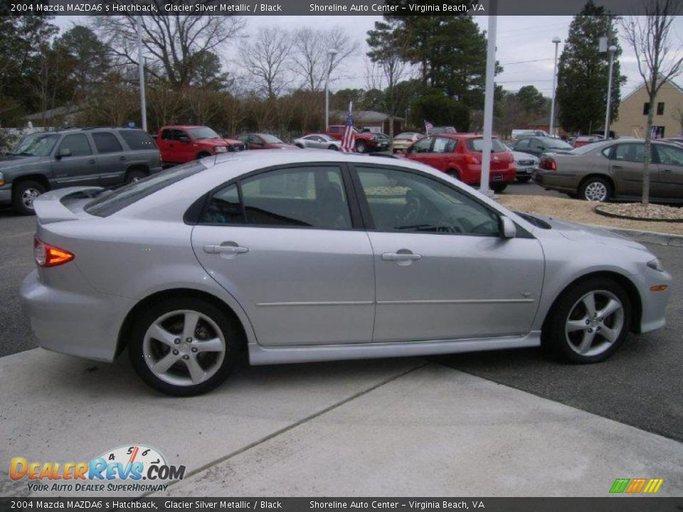 2004 Mazda MAZDA6 s Hatchback Glacier Silver Metallic / Black Photo #7