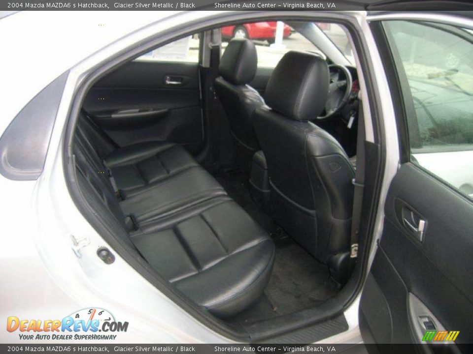 2004 Mazda MAZDA6 s Hatchback Glacier Silver Metallic / Black Photo #11