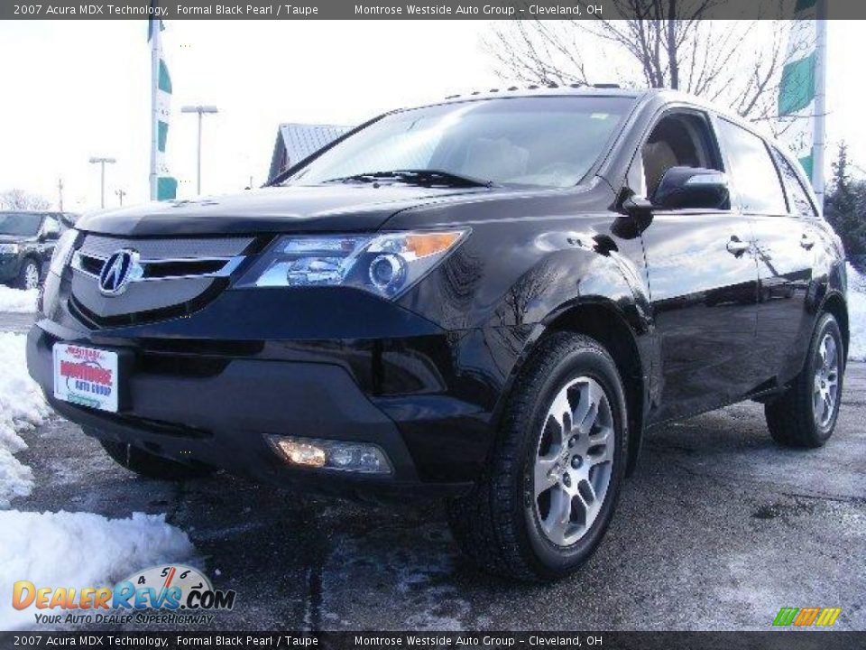 2007 Acura MDX Technology Formal Black Pearl / Taupe Photo #1