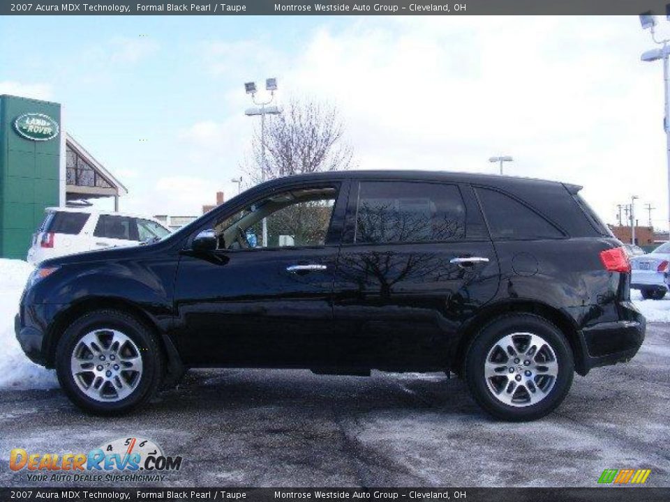 2007 Acura MDX Technology Formal Black Pearl / Taupe Photo #2