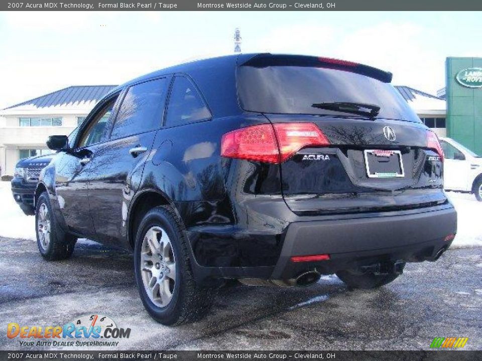 2007 Acura MDX Technology Formal Black Pearl / Taupe Photo #3