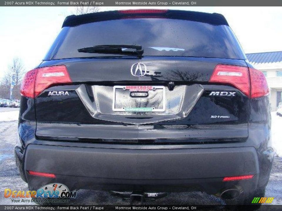 2007 Acura MDX Technology Formal Black Pearl / Taupe Photo #4