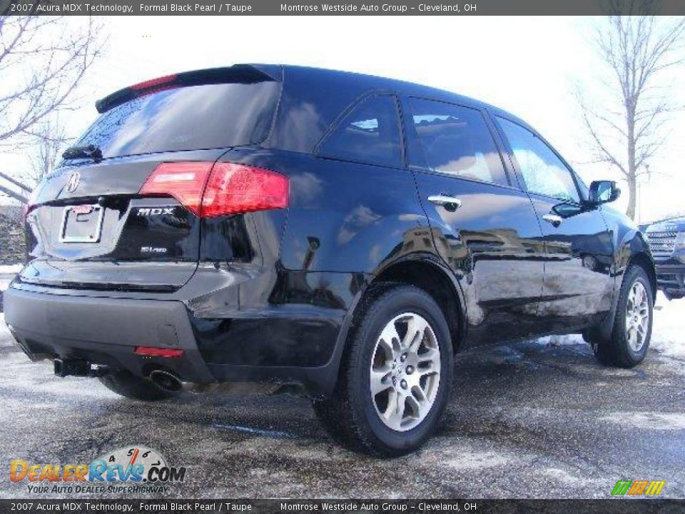 2007 Acura MDX Technology Formal Black Pearl / Taupe Photo #5