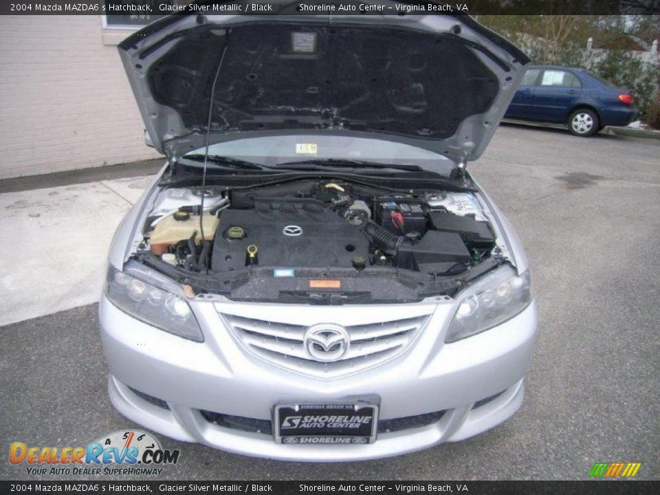 2004 Mazda MAZDA6 s Hatchback Glacier Silver Metallic / Black Photo #20