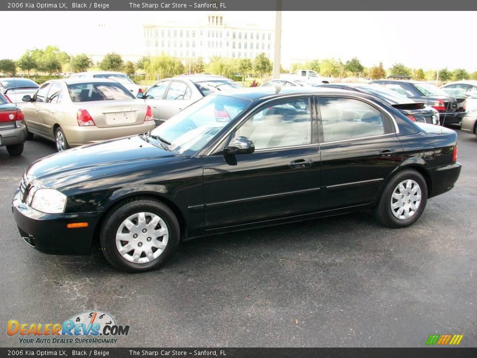 2006 Kia Optima LX Black / Beige Photo #1