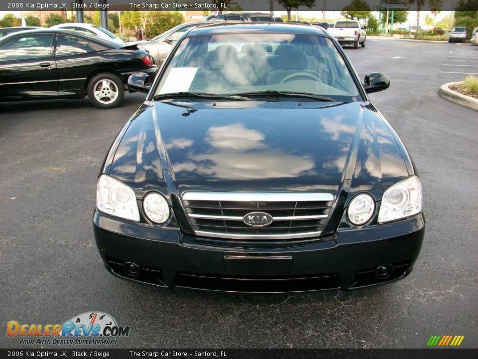 2006 Kia Optima LX Black / Beige Photo #2
