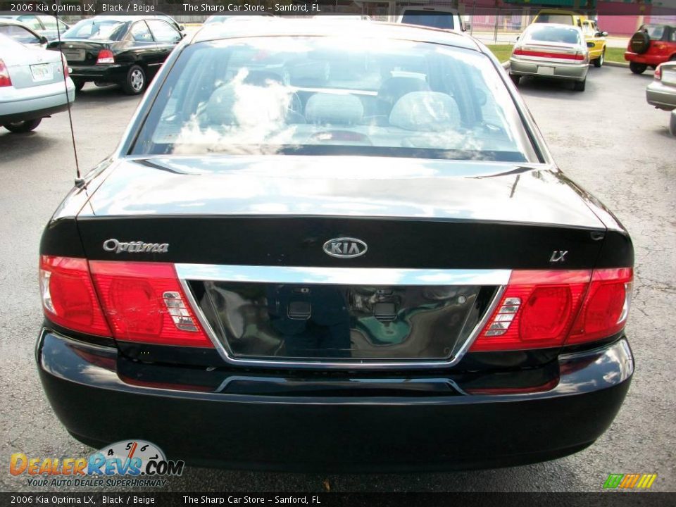 2006 Kia Optima LX Black / Beige Photo #3