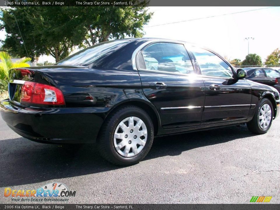 2006 Kia Optima LX Black / Beige Photo #4