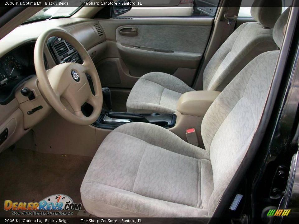 2006 Kia Optima LX Black / Beige Photo #5