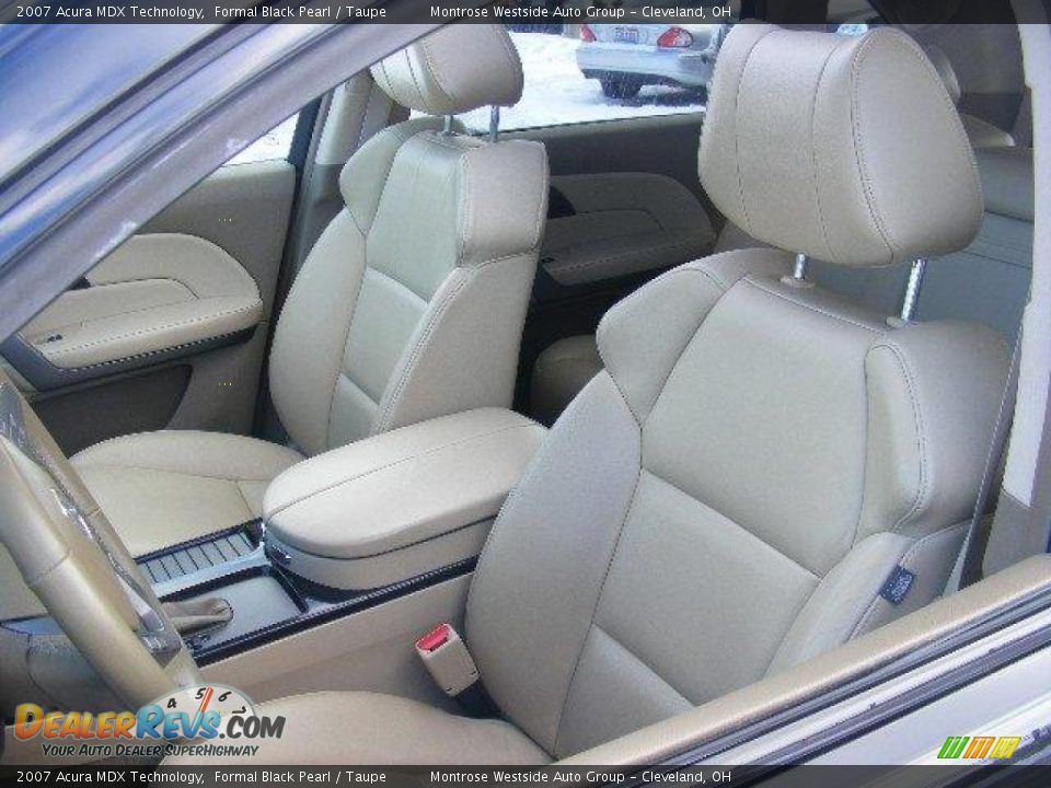 2007 Acura MDX Technology Formal Black Pearl / Taupe Photo #9