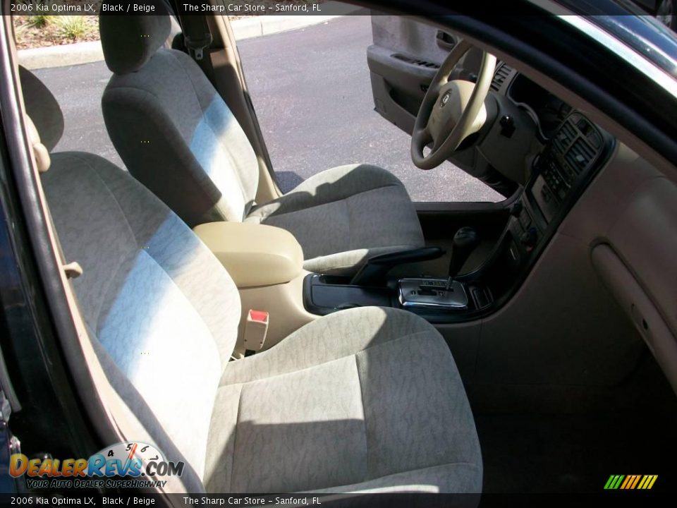 2006 Kia Optima LX Black / Beige Photo #7