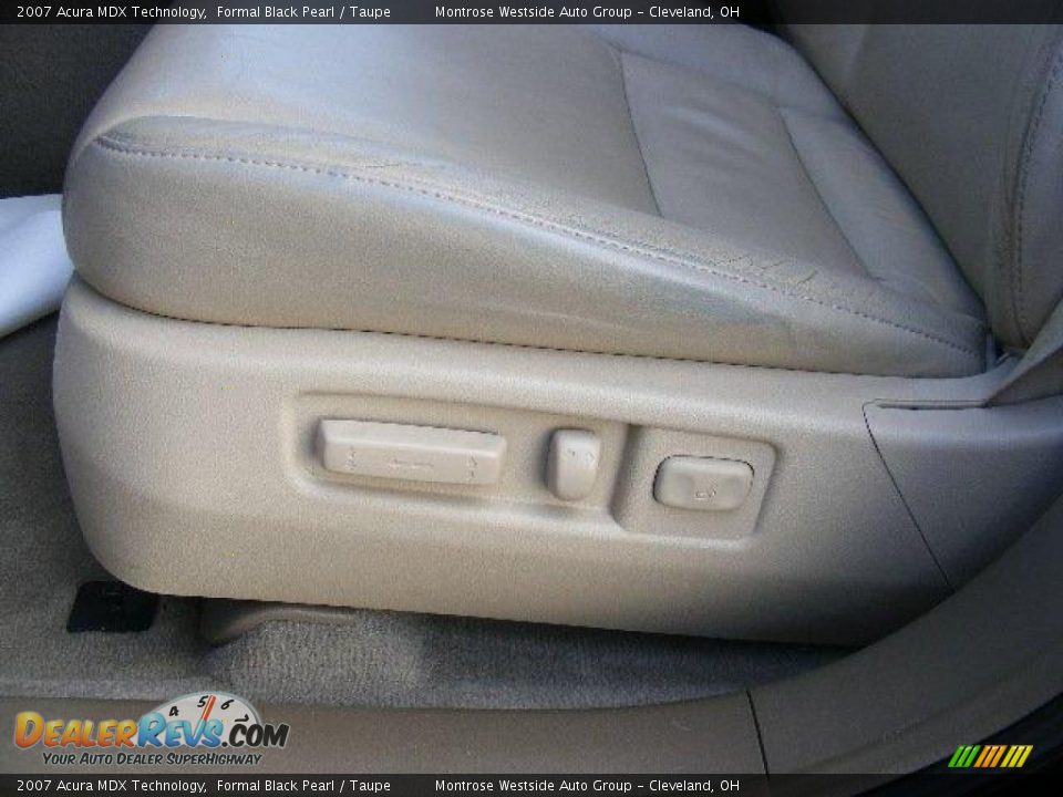 2007 Acura MDX Technology Formal Black Pearl / Taupe Photo #11