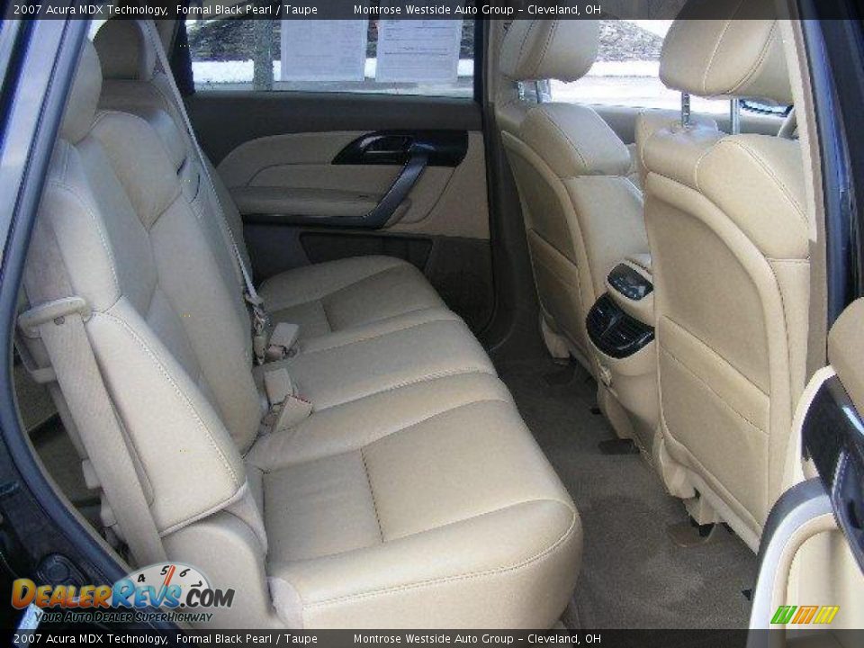 2007 Acura MDX Technology Formal Black Pearl / Taupe Photo #13