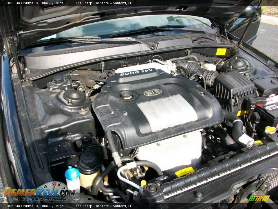 2006 Kia Optima LX Black / Beige Photo #11