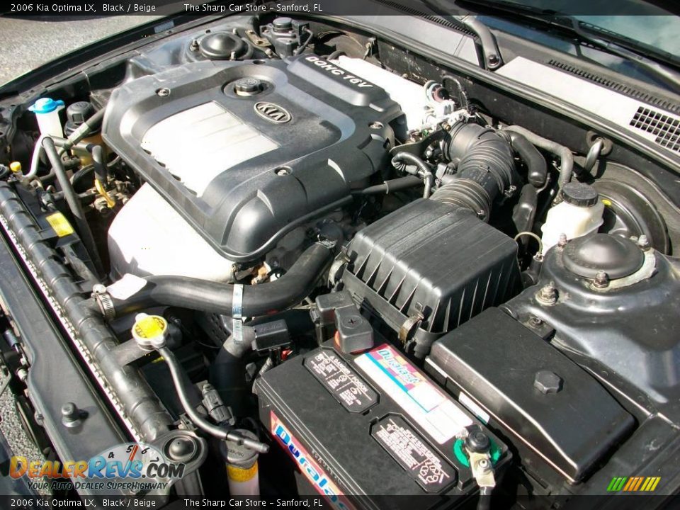 2006 Kia Optima LX Black / Beige Photo #12