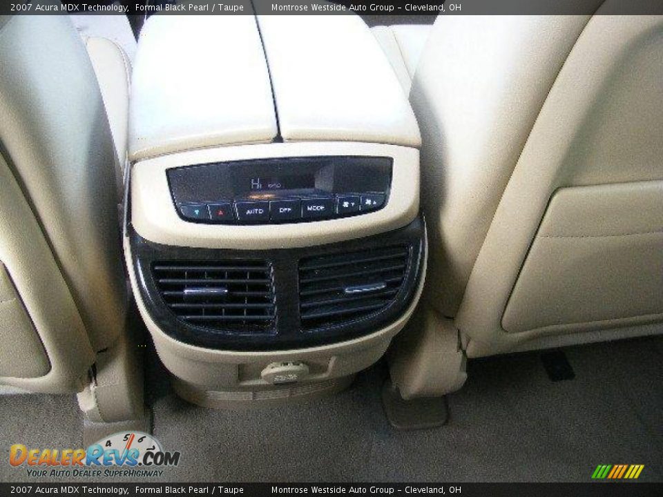 2007 Acura MDX Technology Formal Black Pearl / Taupe Photo #17