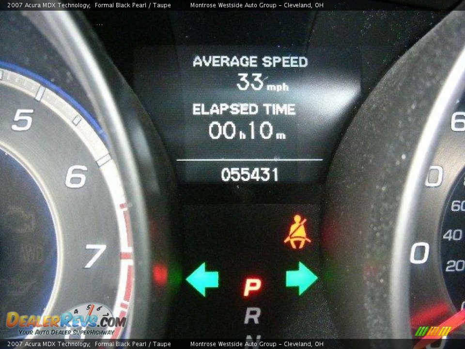 2007 Acura MDX Technology Formal Black Pearl / Taupe Photo #19