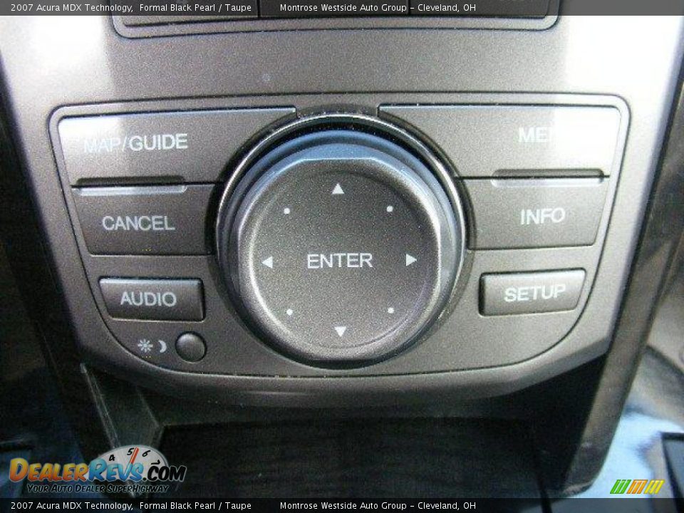 2007 Acura MDX Technology Formal Black Pearl / Taupe Photo #22