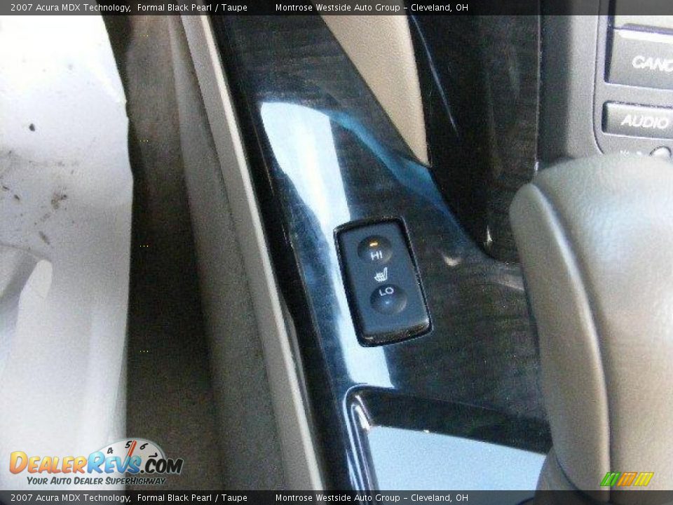 2007 Acura MDX Technology Formal Black Pearl / Taupe Photo #23