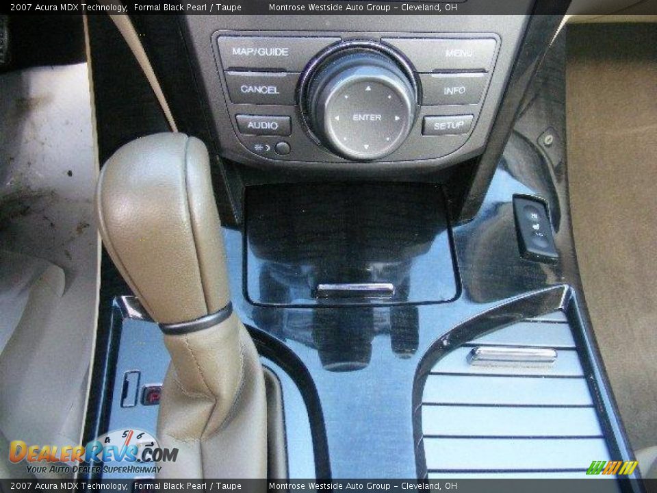 2007 Acura MDX Technology Formal Black Pearl / Taupe Photo #24