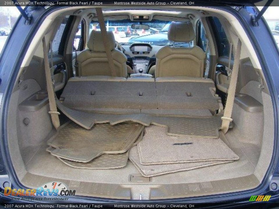 2007 Acura MDX Technology Formal Black Pearl / Taupe Photo #28