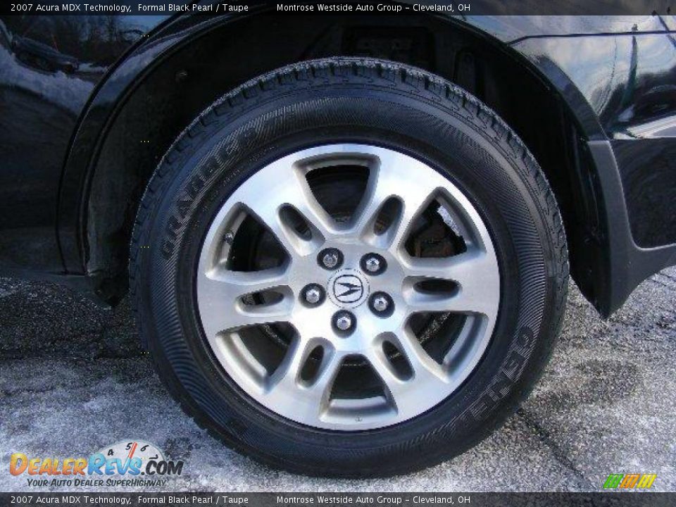 2007 Acura MDX Technology Formal Black Pearl / Taupe Photo #29