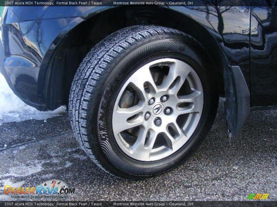 2007 Acura MDX Technology Formal Black Pearl / Taupe Photo #30
