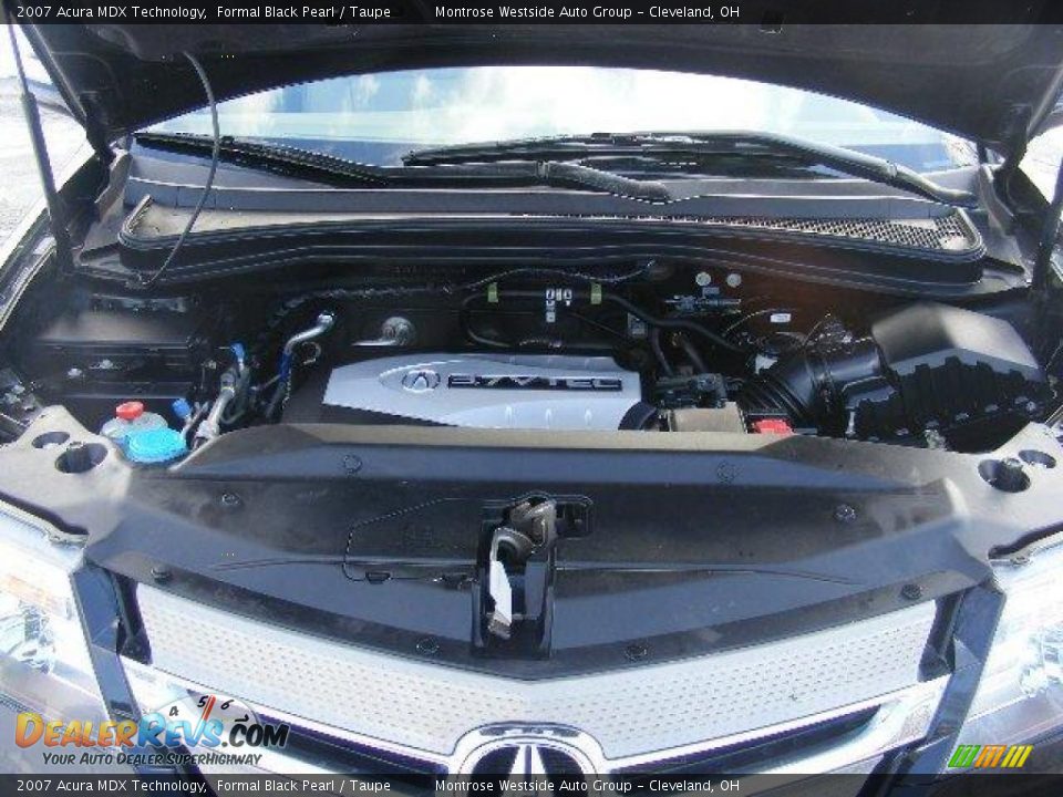 2007 Acura MDX Technology Formal Black Pearl / Taupe Photo #31