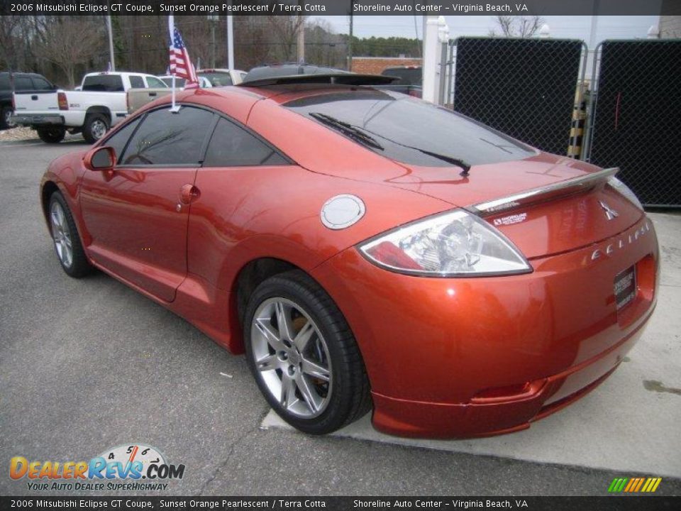 2006 Mitsubishi Eclipse GT Coupe Sunset Orange Pearlescent / Terra Cotta Photo #4