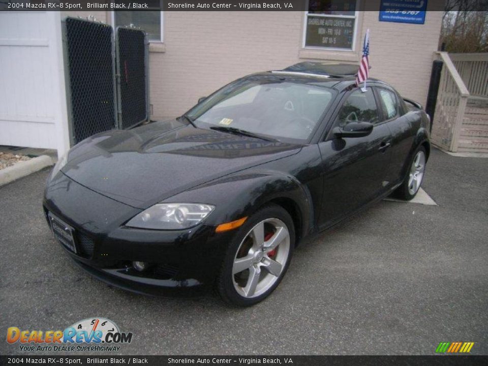 2004 Mazda RX-8 Sport Brilliant Black / Black Photo #2