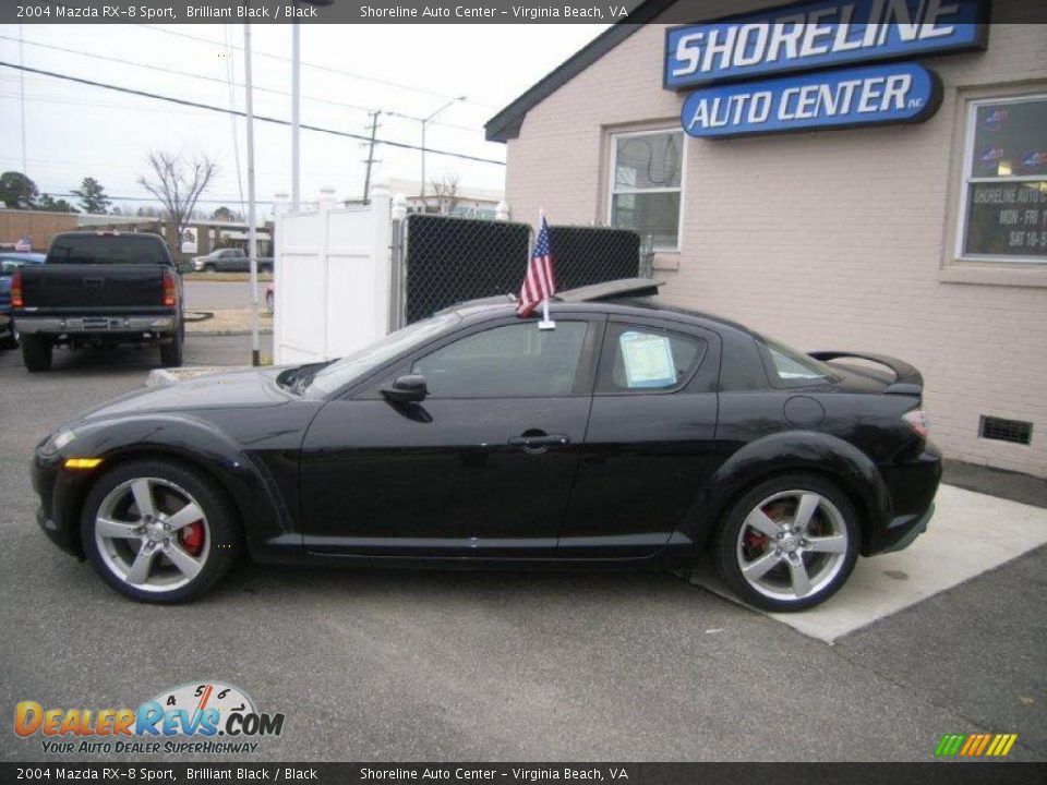 2004 Mazda RX-8 Sport Brilliant Black / Black Photo #3