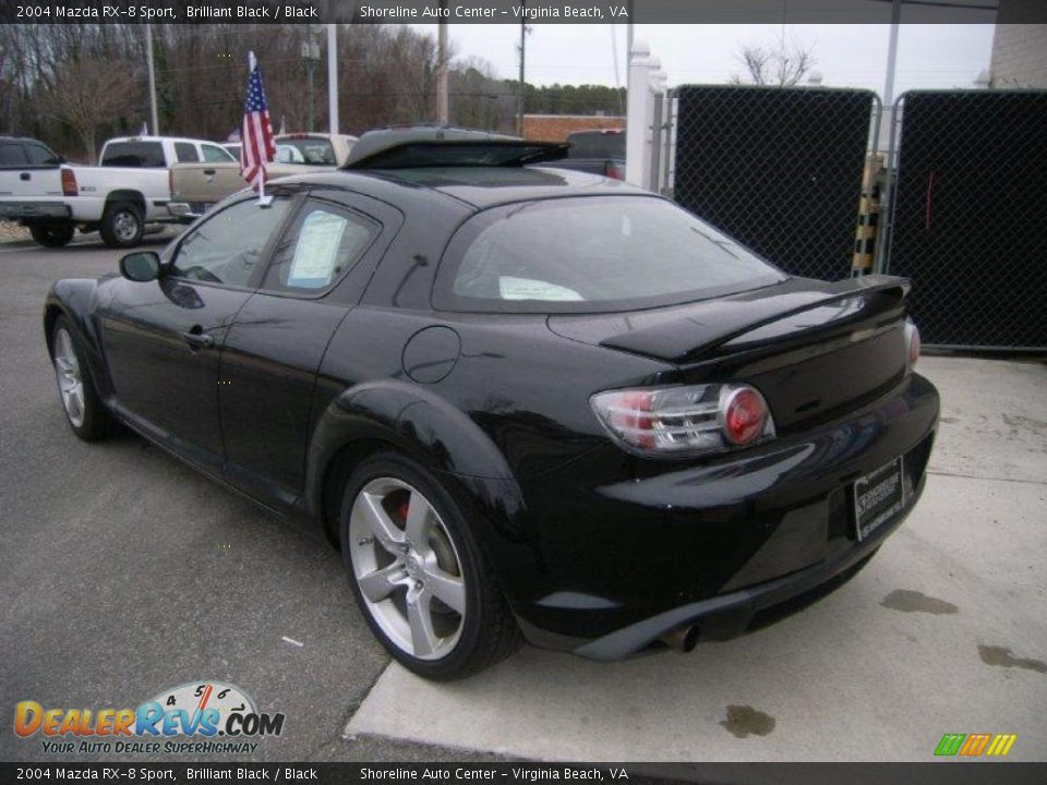 2004 Mazda RX-8 Sport Brilliant Black / Black Photo #4
