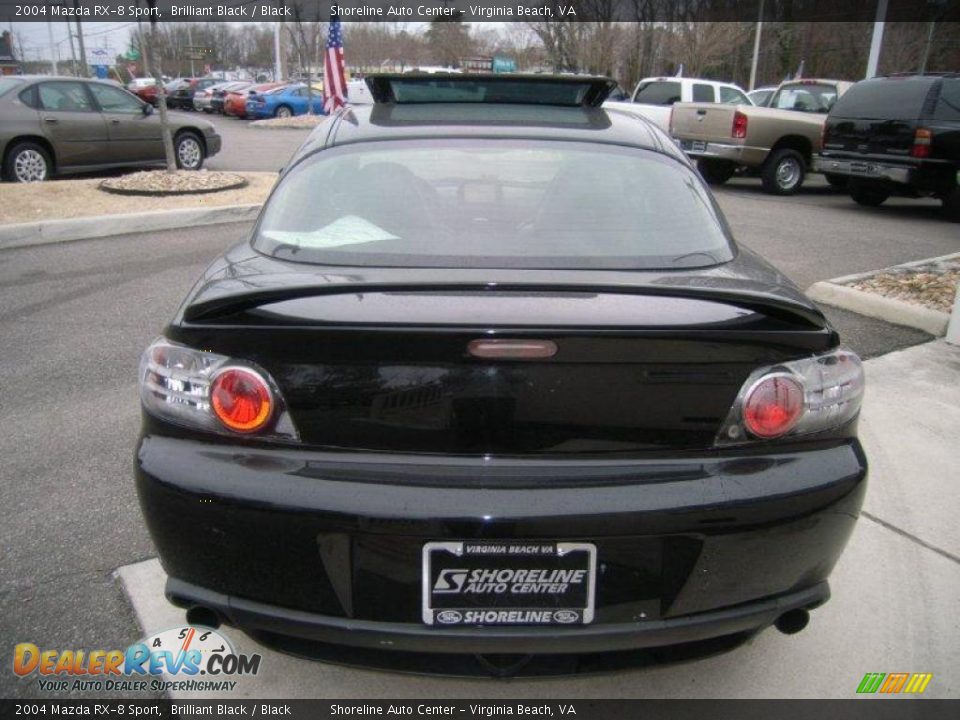 2004 Mazda RX-8 Sport Brilliant Black / Black Photo #5