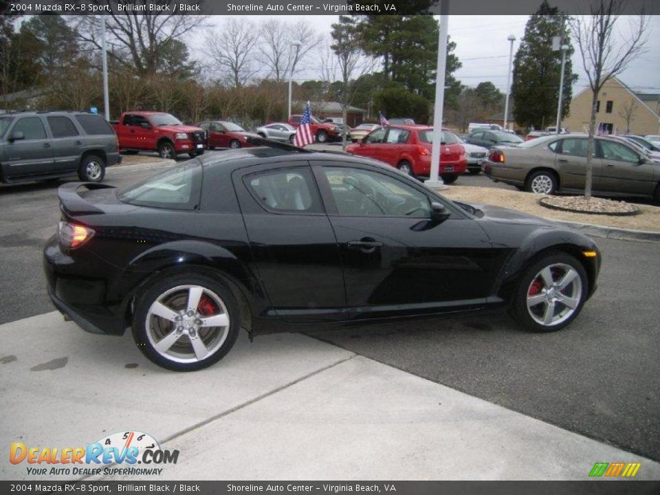 2004 Mazda RX-8 Sport Brilliant Black / Black Photo #7