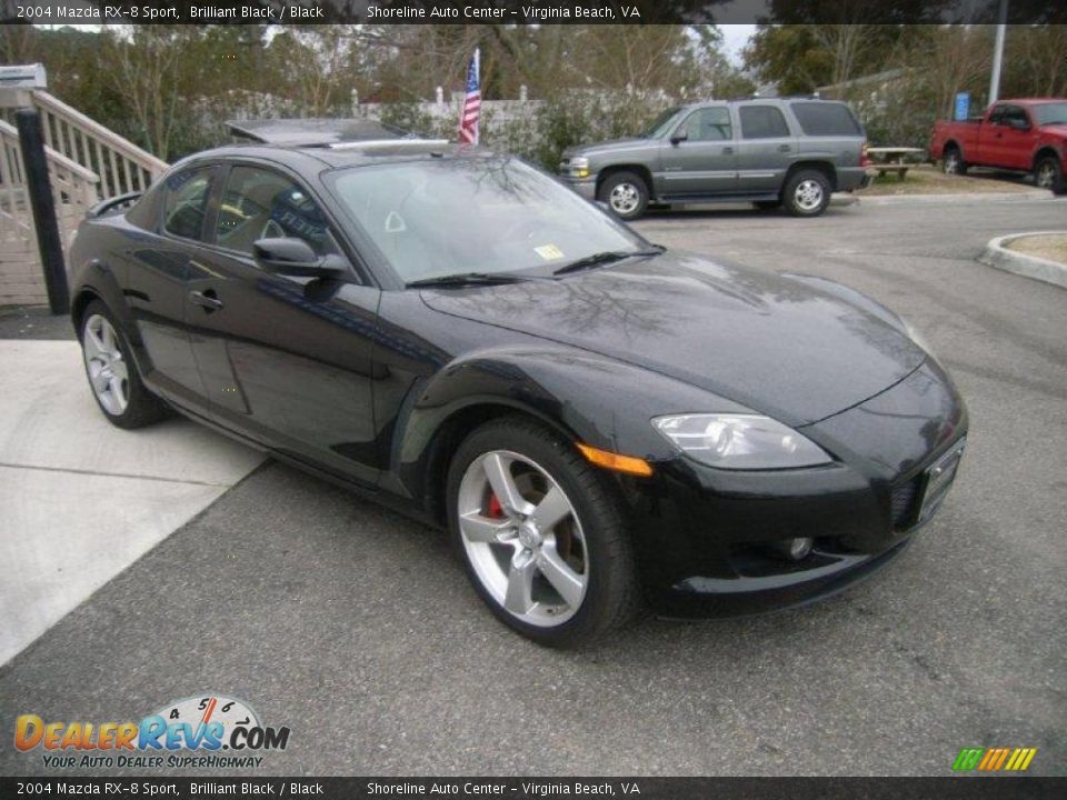 2004 Mazda RX-8 Sport Brilliant Black / Black Photo #8