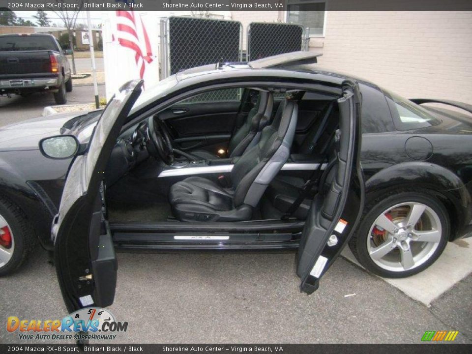 2004 Mazda RX-8 Sport Brilliant Black / Black Photo #11