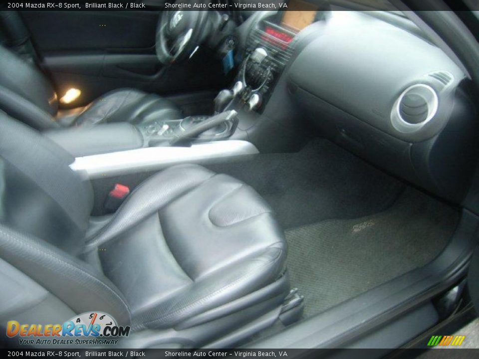 2004 Mazda RX-8 Sport Brilliant Black / Black Photo #15