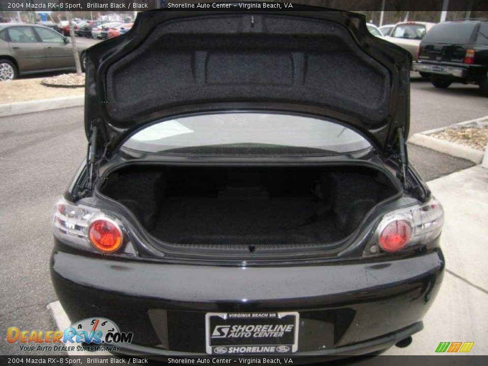 2004 Mazda RX-8 Sport Brilliant Black / Black Photo #16