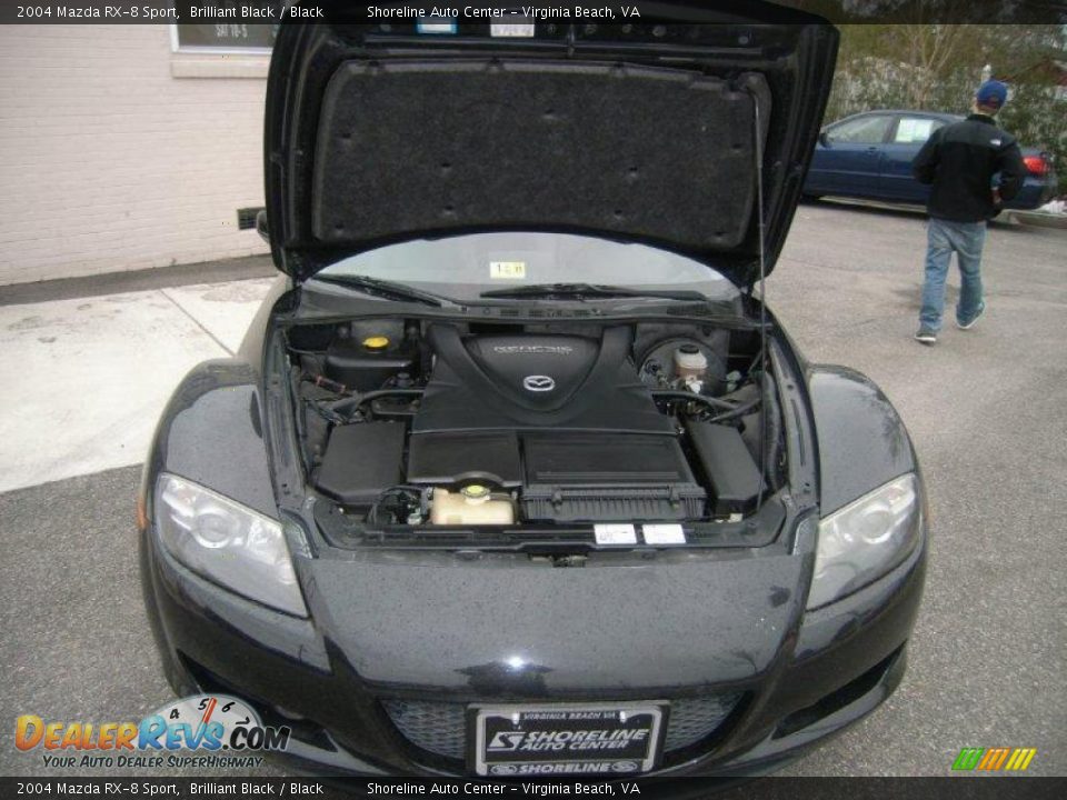 2004 Mazda RX-8 Sport Brilliant Black / Black Photo #17