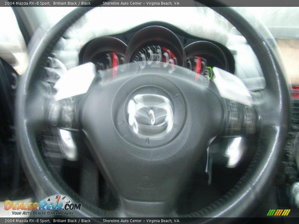 2004 Mazda RX-8 Sport Brilliant Black / Black Photo #23