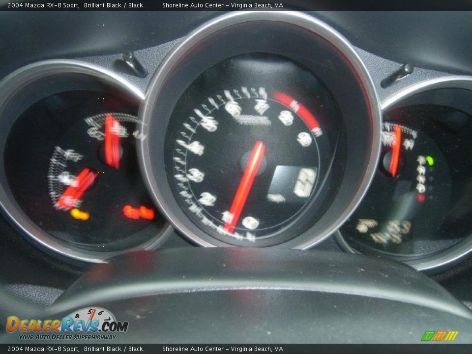 2004 Mazda RX-8 Sport Brilliant Black / Black Photo #24