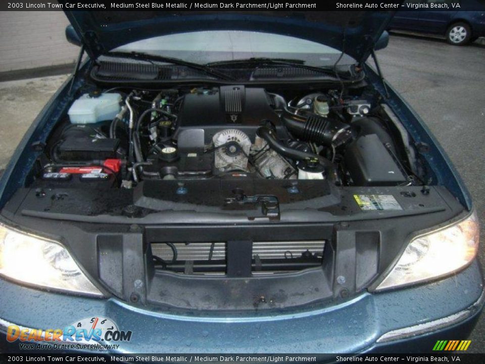 2003 Lincoln Town Car Executive Medium Steel Blue Metallic / Medium Dark Parchment/Light Parchment Photo #22