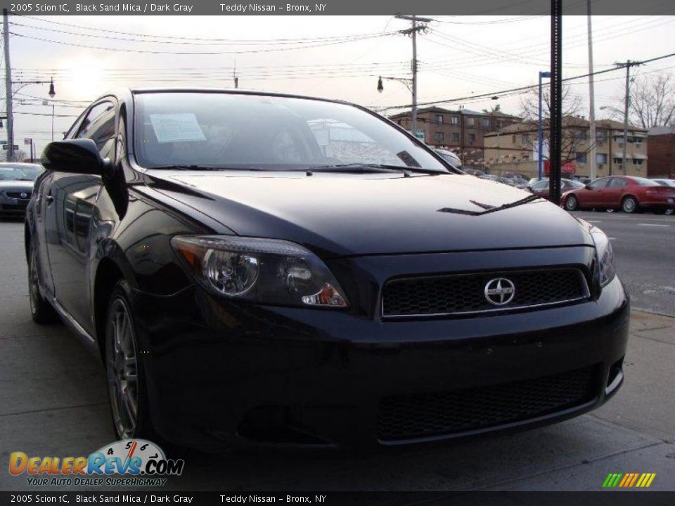 2005 Scion tC Black Sand Mica / Dark Gray Photo #1