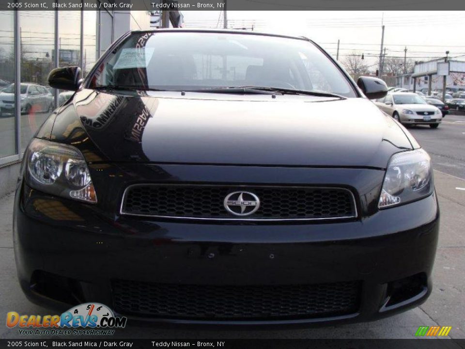 2005 Scion tC Black Sand Mica / Dark Gray Photo #2