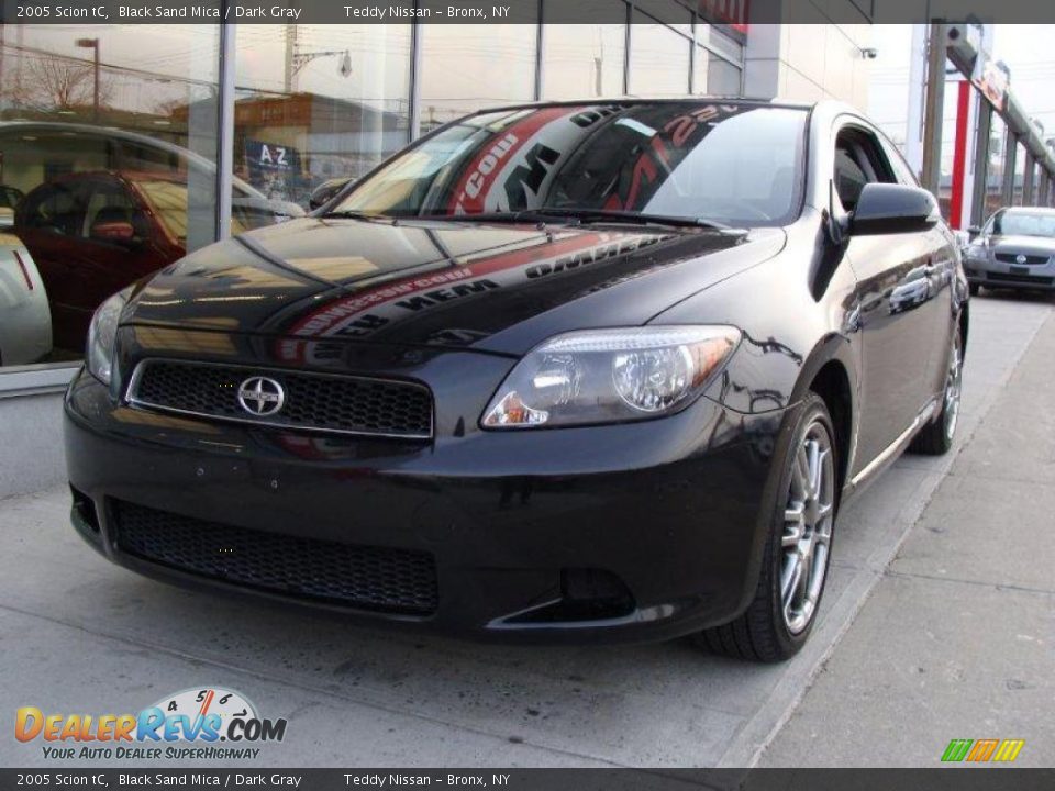 2005 Scion tC Black Sand Mica / Dark Gray Photo #3
