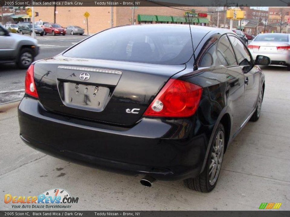 2005 Scion tC Black Sand Mica / Dark Gray Photo #6