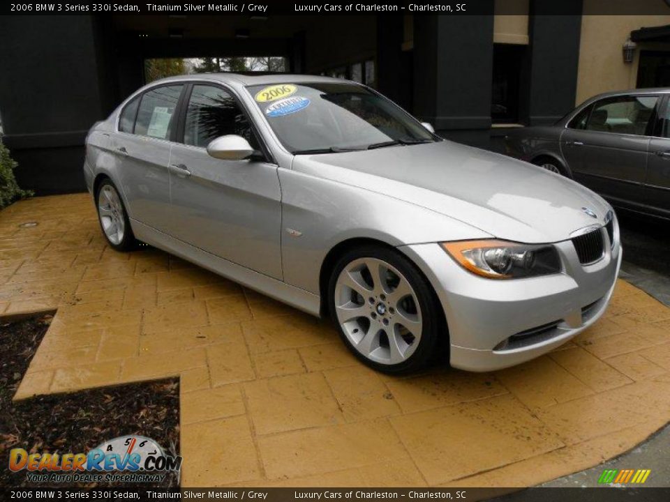 2006 BMW 3 Series 330i Sedan Titanium Silver Metallic / Grey Photo #1