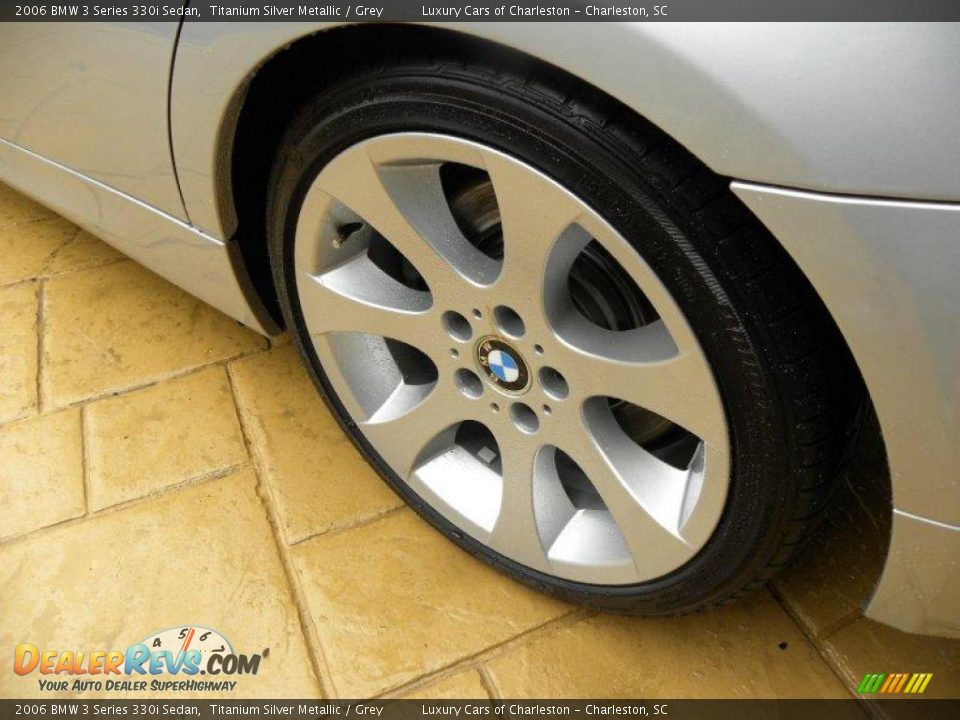 2006 BMW 3 Series 330i Sedan Titanium Silver Metallic / Grey Photo #5